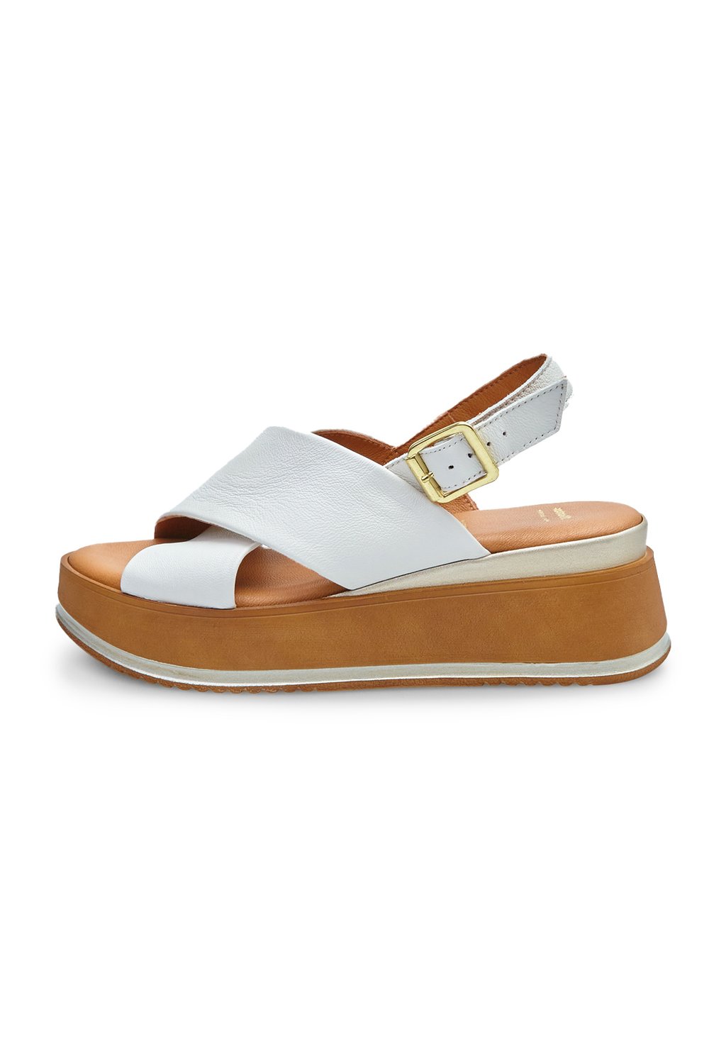Босоножки на танкетке Platform sandals Bata, белый