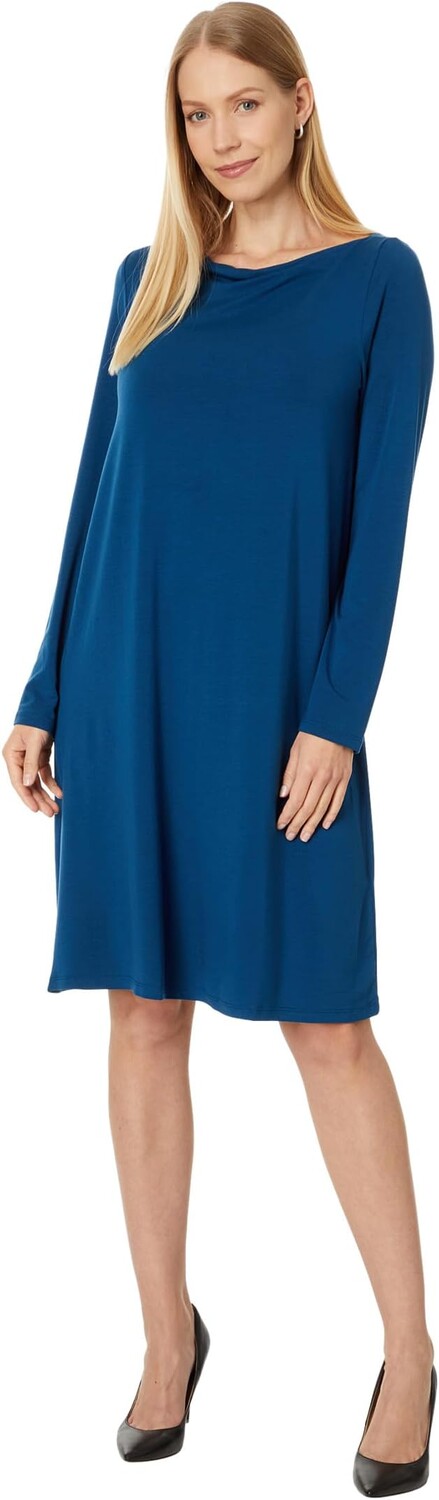 

Платье Eileen Fisher Cowl Neck Dress, цвет Atlantis