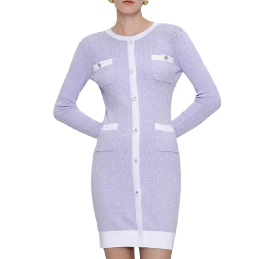 

Karl Lagerfeld SS25 платье с длинными рукавами женское KARL LAGERFELD / Karl Lagerfeld Jeans, фиолетовый