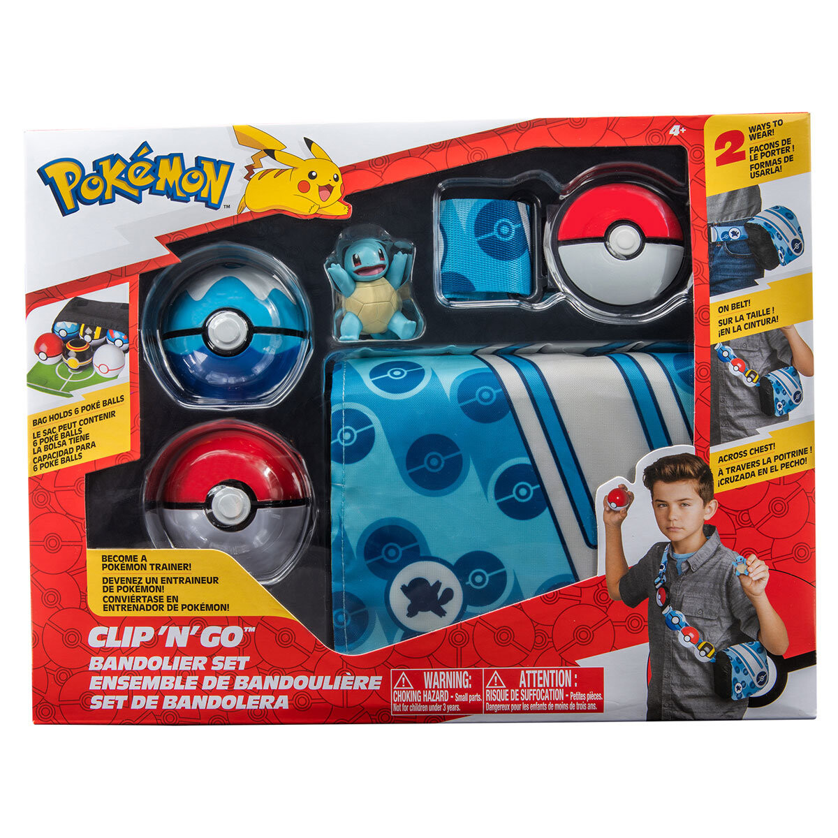 

Pokemon Bandolier Poke Ball, Dive Ball и Squirtle Series 3, фигурка