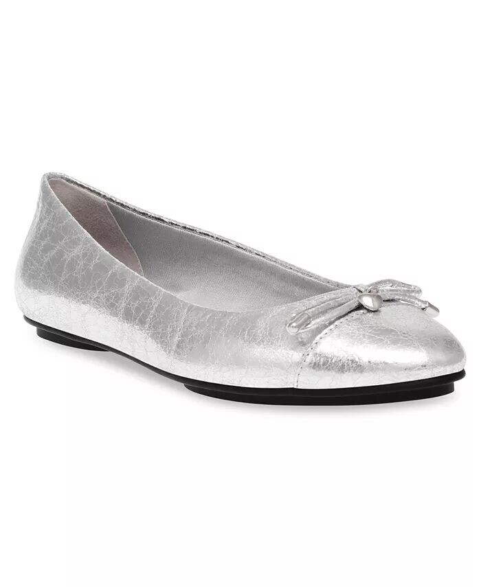 

Женские балетки Luci с капюшоном и носком Anne Klein, серебро