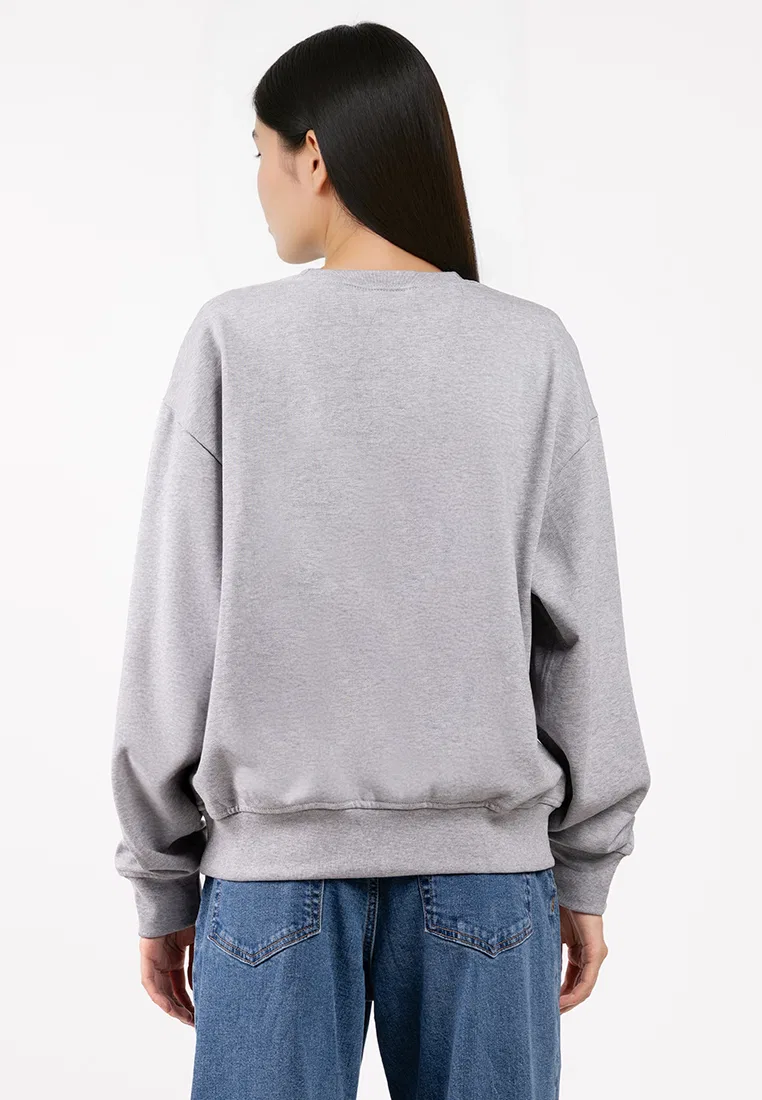 Толстовка из французского футера, Monologo Calvin Klein, серый — фото 2