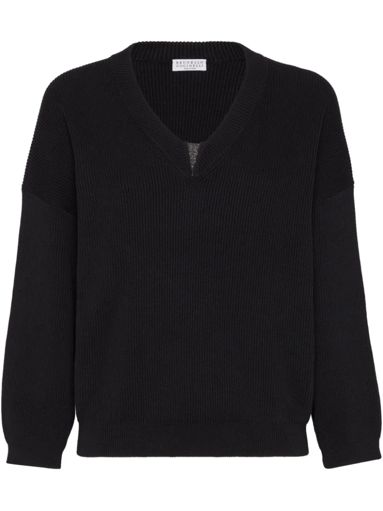 

Джемпер с декором Monili Brunello Cucinelli, черный