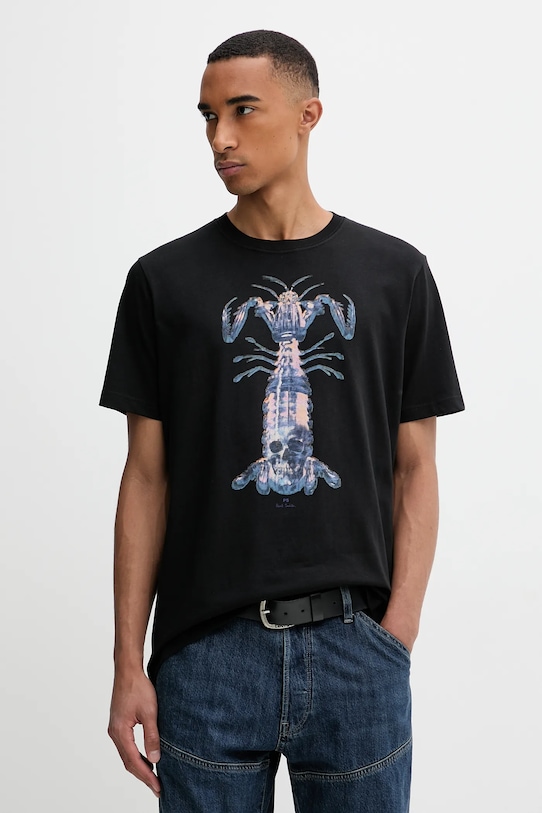 

Хлопковая футболка Ps Paul Smith, черный