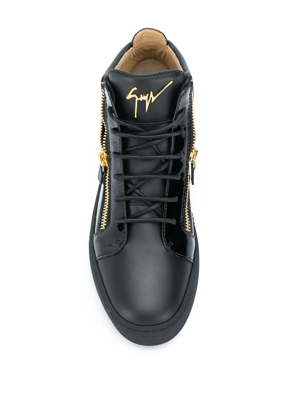 Высокие кроссовки с молнией сбоку Giuseppe Zanotti, черный — фото 4