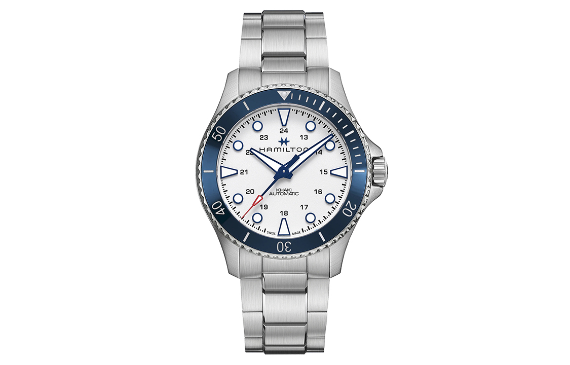 

Hamilton Часы Men's Khaki Navy Collection Watch, White Dial