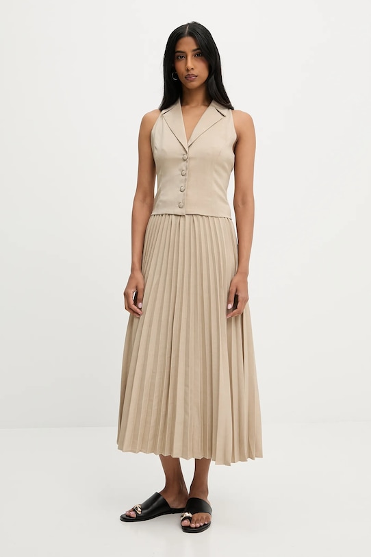 

Жилет и юбка Answear.Lab, бежевый