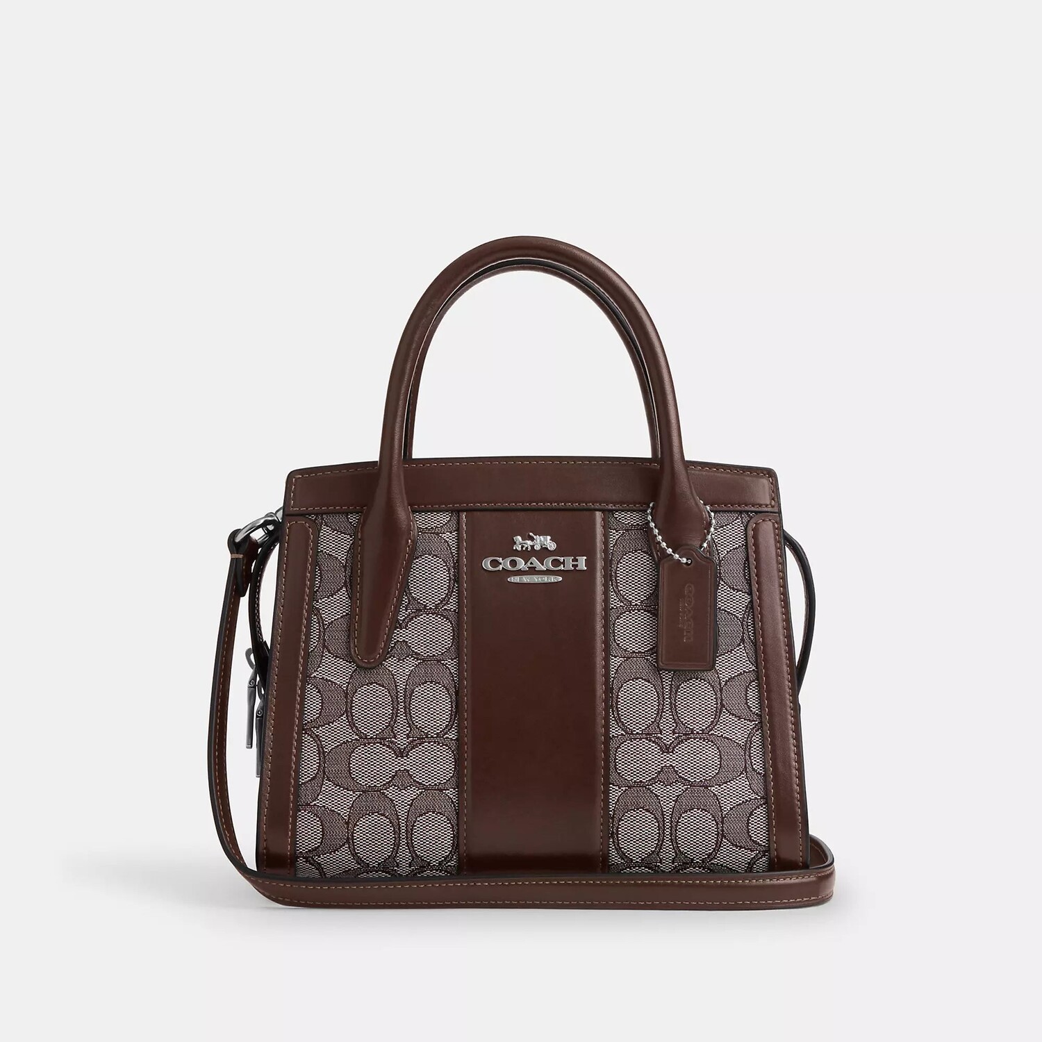 

Сумка Carryall Andrea из фирменного жаккарда Coach Outlet, цвет Oak/Maple