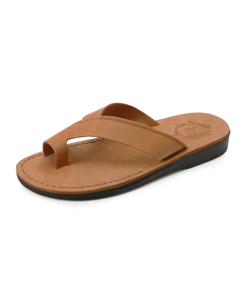 Унисекс сандалии из нубука Jerusalem Sandals ECHO-HONEY бежевые — фото 2