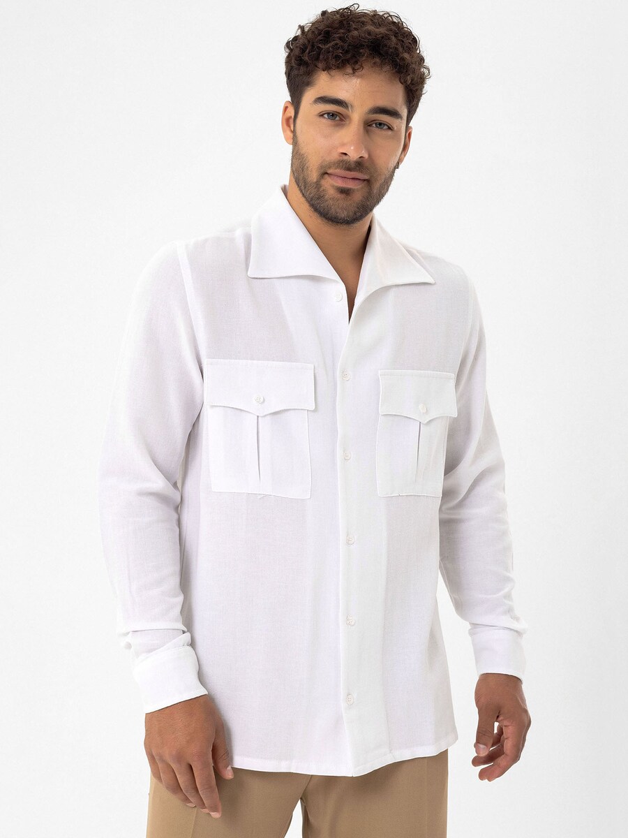 

Повседневная рубашка Dandalo Regular fit Button Up Shirt, экрю