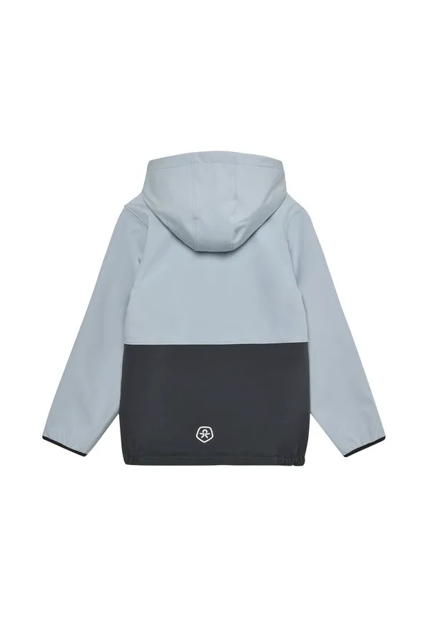 Мягкая куртка block Color Kids, Cerulean — фото 2