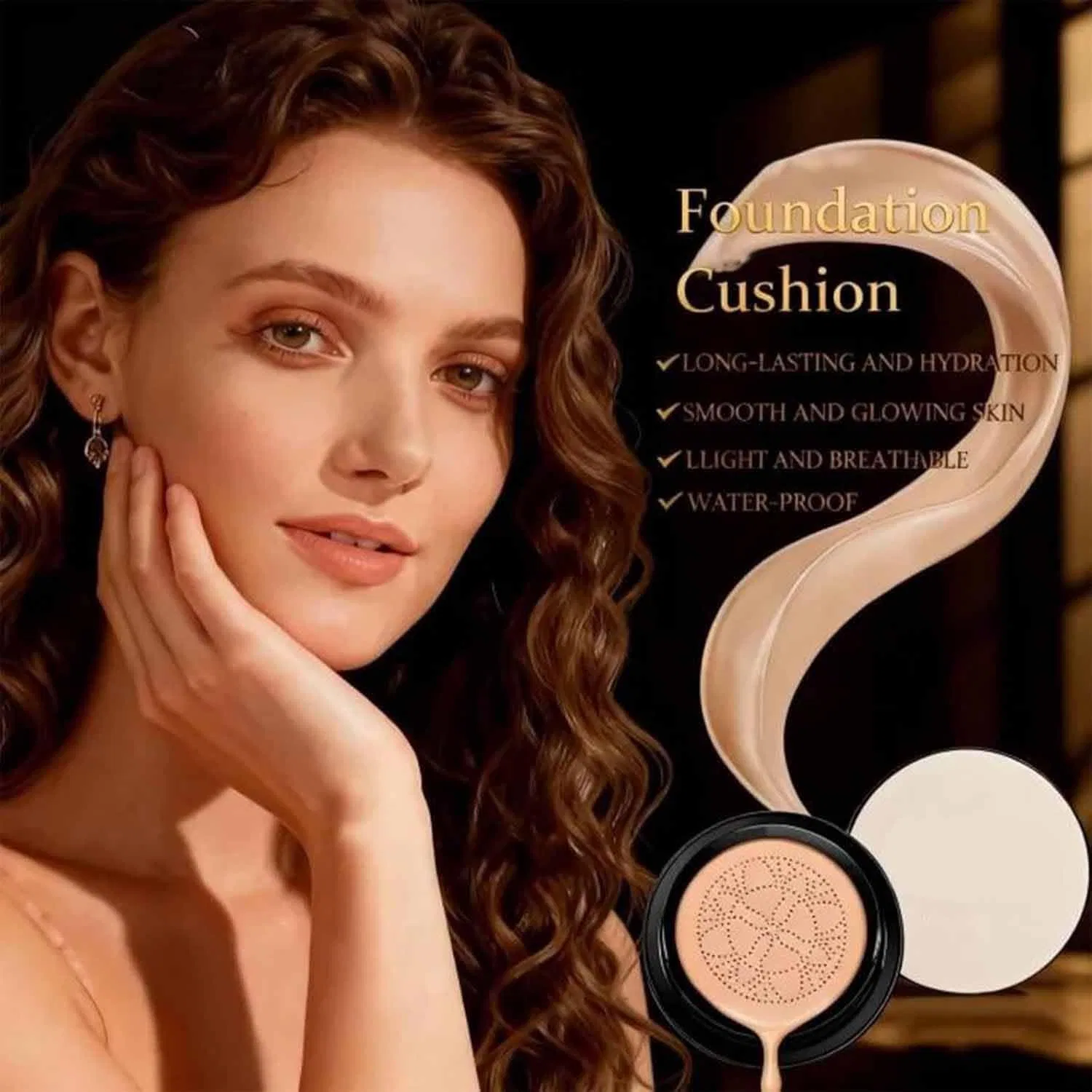 CC крем Air Cushion увлажняющий, 801 Dark Skin, без размера — фото 4