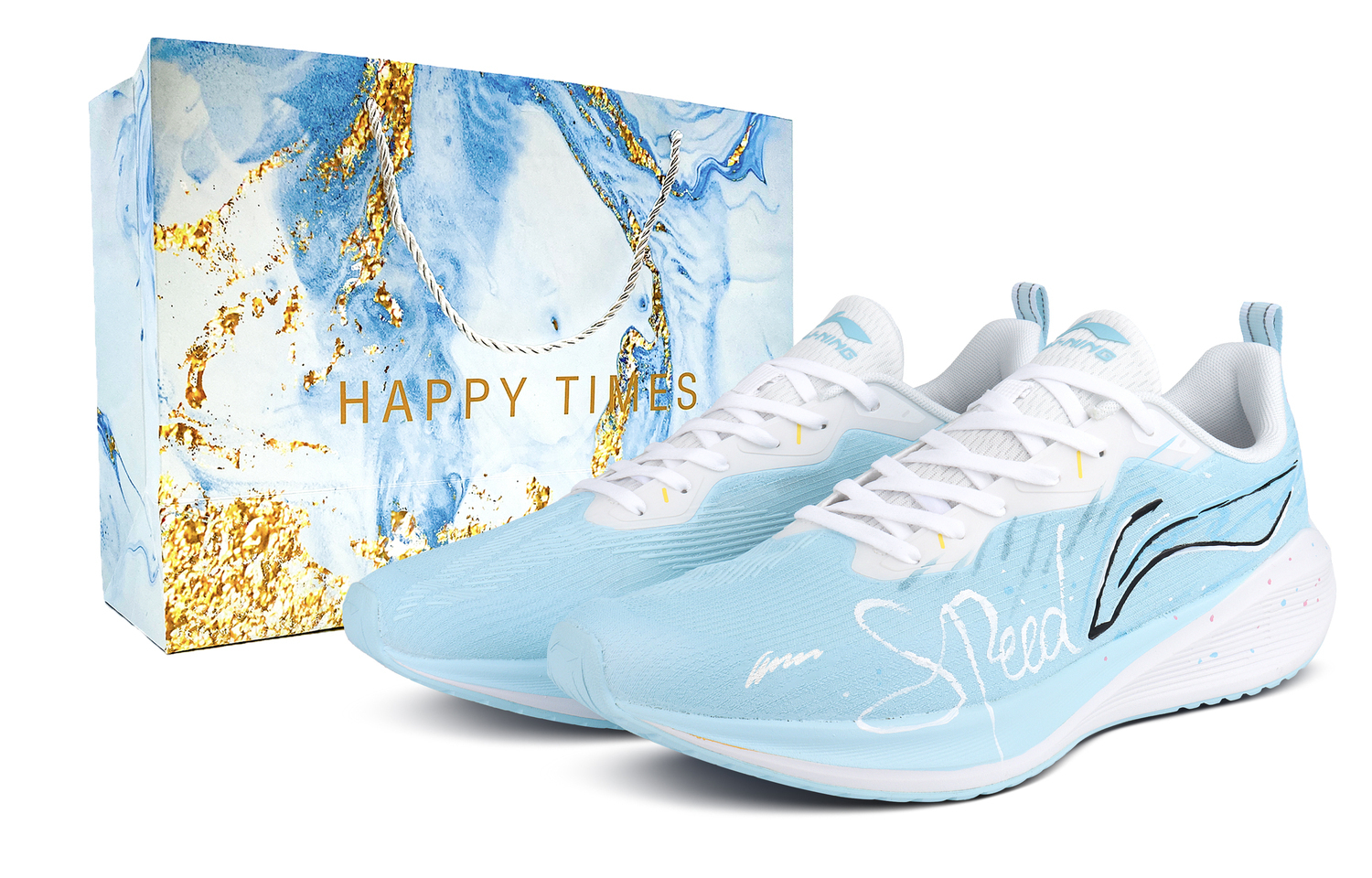 

Мужские кроссовки Wuyue для бега и повседневной носки с амортизацией, износостойкие, дышащие, низкие LINING, синий