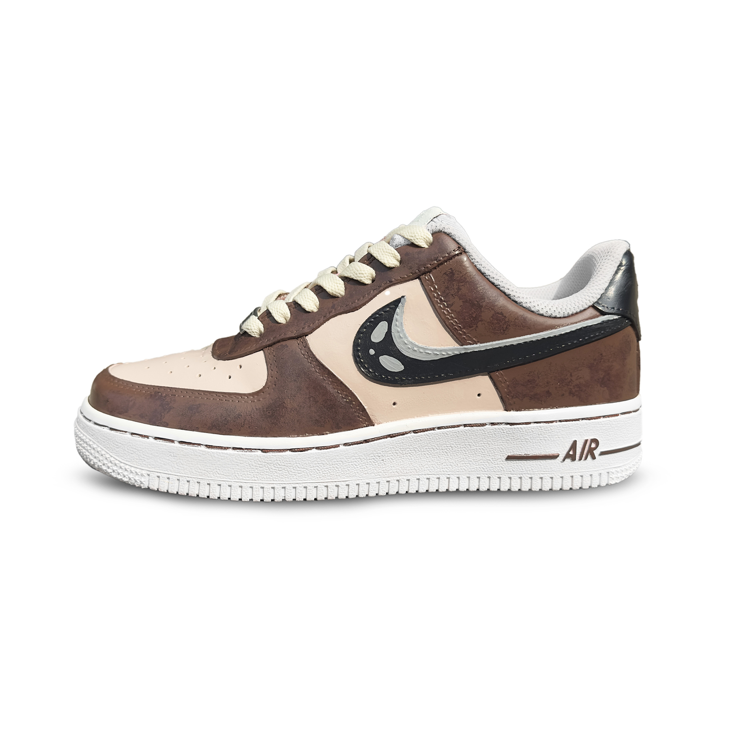 

Nike Air Force 1 Brown Bear Coffee устойчивые к истиранию низкие скейтборд-кроссовки мужские dark coffee