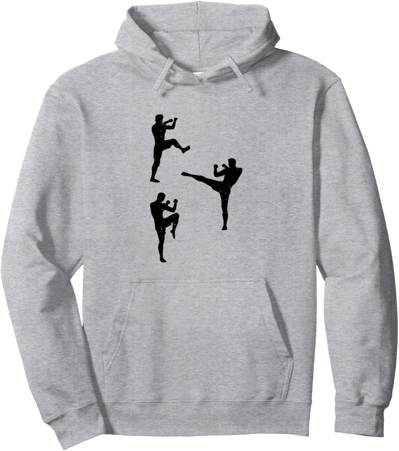 

Худи с силуэтом бойца муай-тай Muay Thai Fighter Muay Thai Fighter, серый