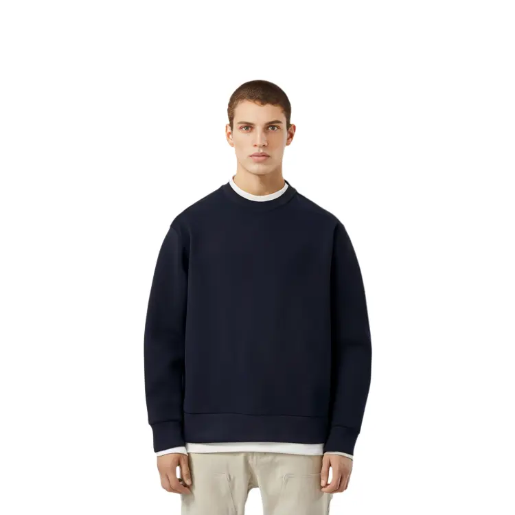 FW20 Jil Sander Collaboration Series Толстовка мужская темно-синяя Uniqlo, синий — фото 4