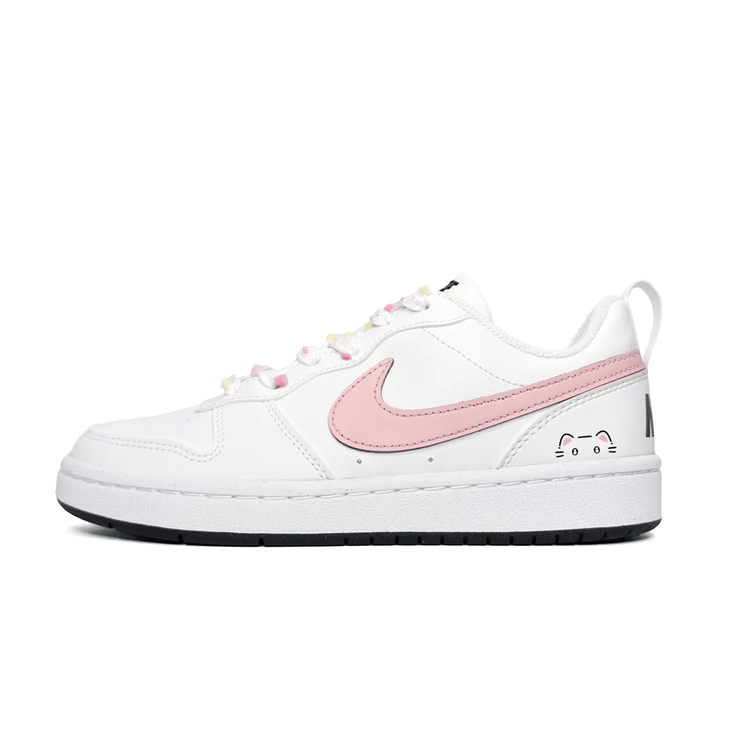 

Nike Court Borough Cute Flat Cat Low top детские скейтборд кроссовки Pink