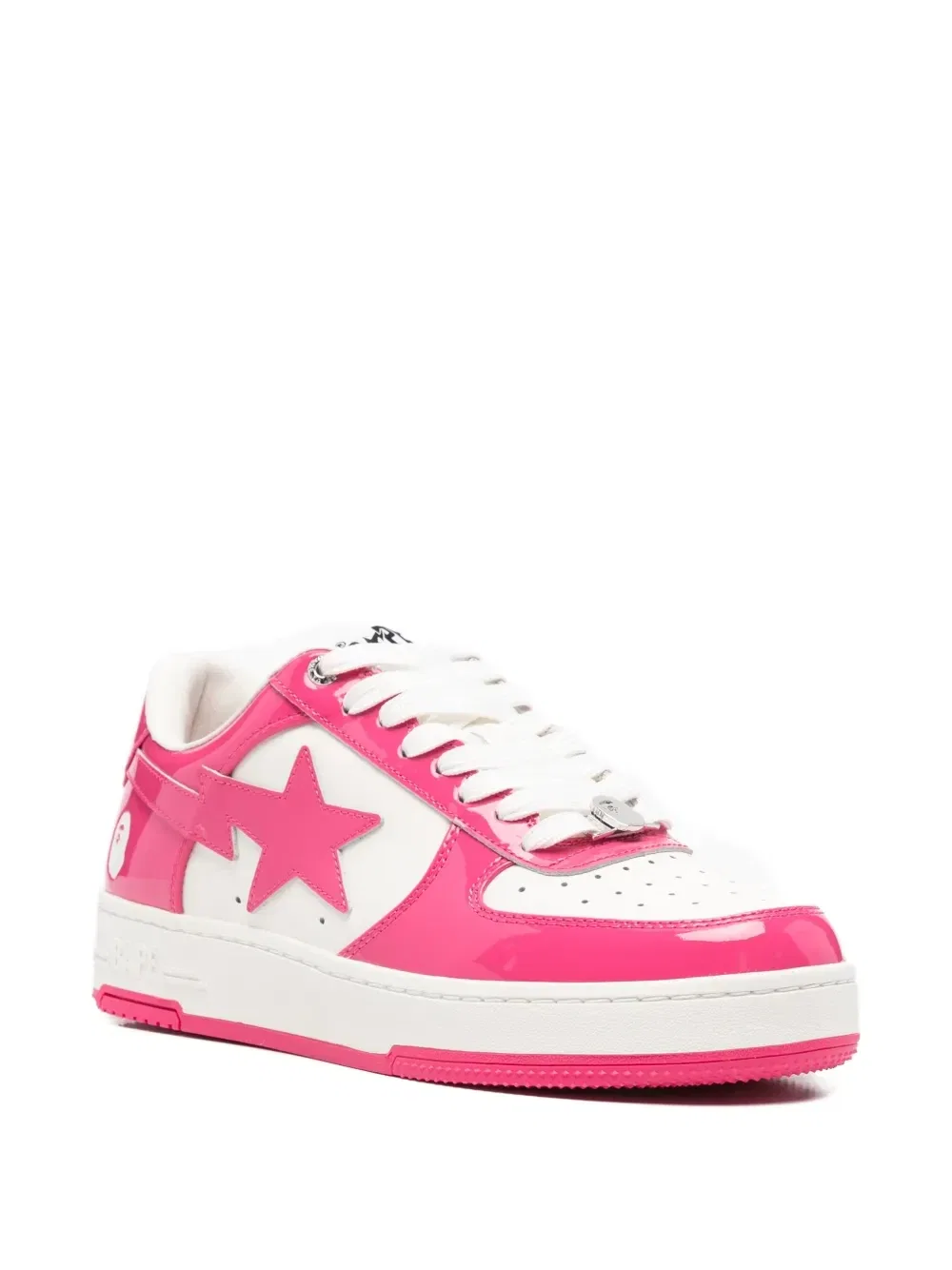 Кроссовки Bape Sta из лакированной кожи A Bathing Ape, розовый — фото 2