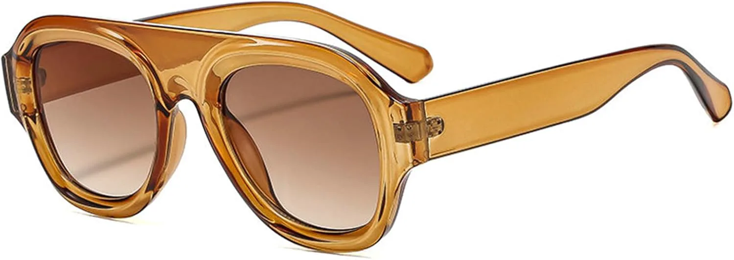 

Солнцезащитные очки Willochra Retro Pilot для женщин. Стильные, классические, в стиле 70-х, винтажные, модные, массивные, с градиентной защитой UV400, C5