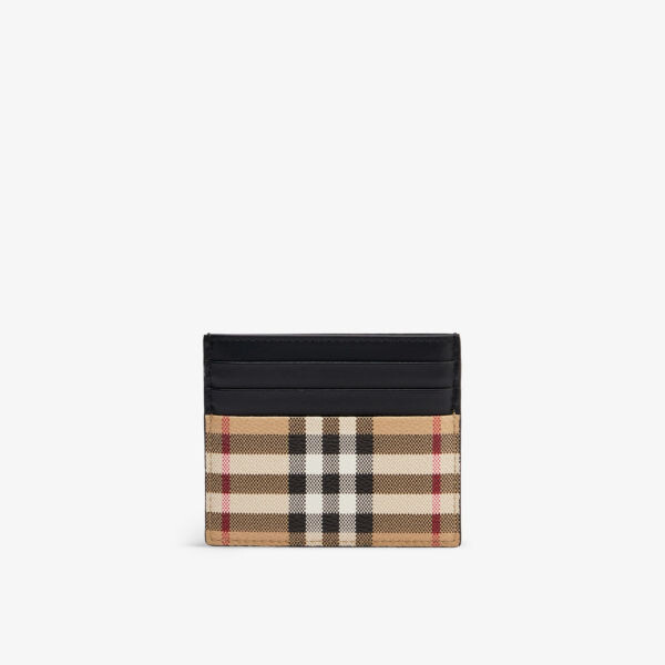 

Визитница Sandon из искусственной кожи с клетчатым принтом Burberry, бежевый