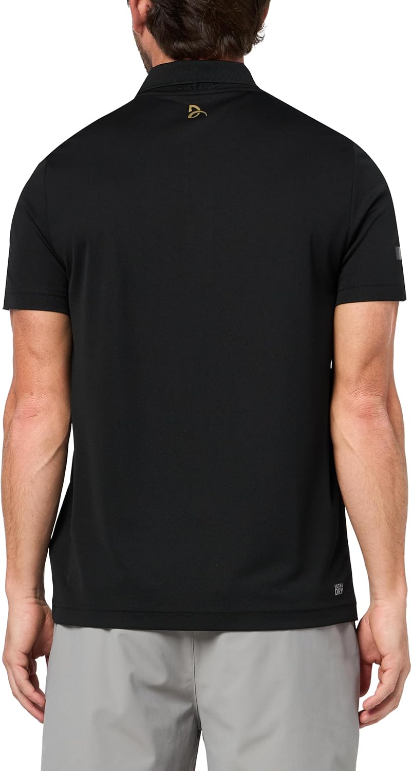 Lacoste мужская спортивная теннисная футболка Novak Djokovic Polo, Black — фото 2