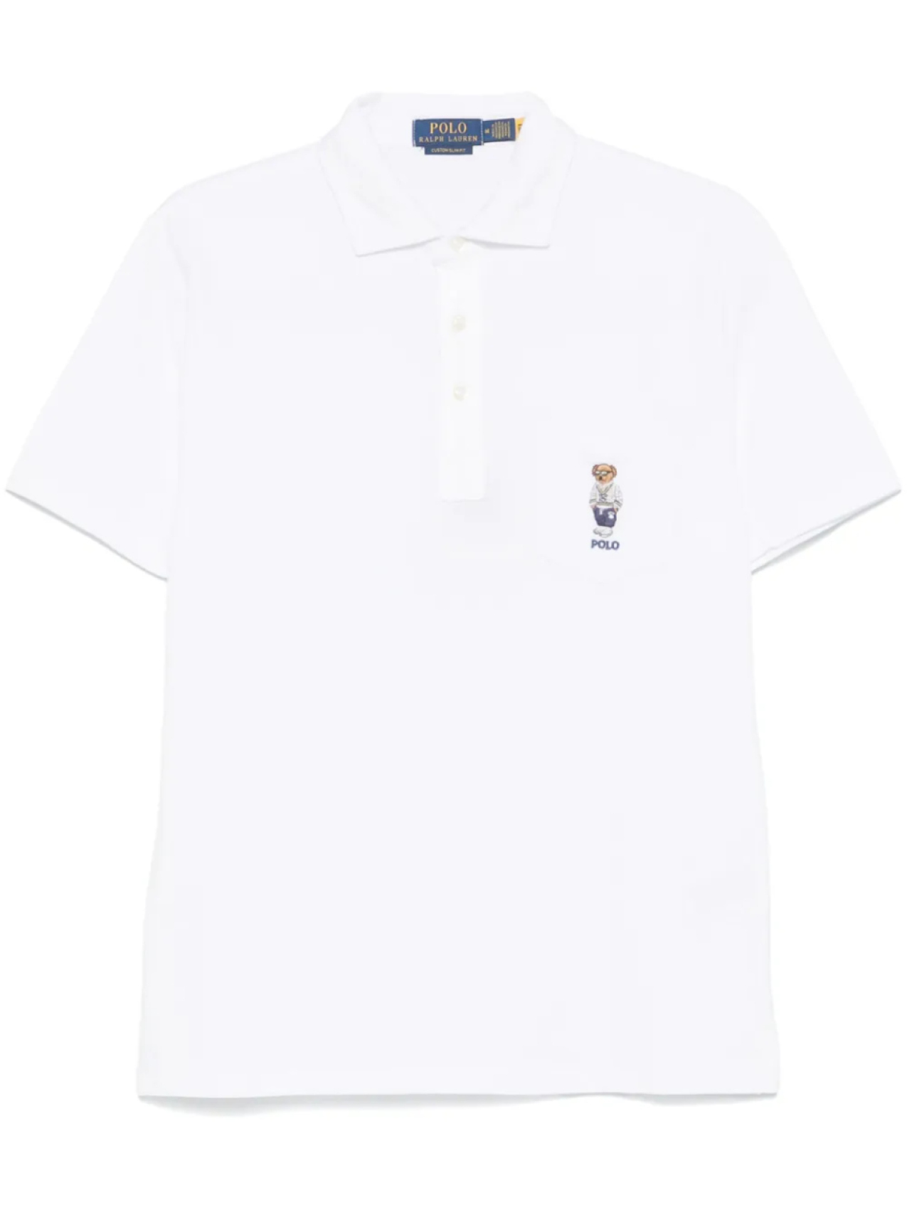 

Рубашка поло Polo Ralph Lauren Polo с нашивкой «Медведь», белый