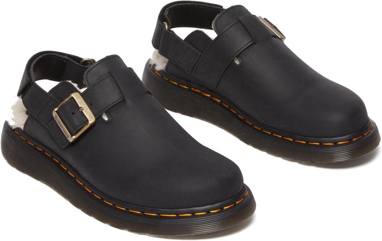 

Сабо Jorge II Faux Fur Lined Slingback Mules Dr. Martens, черный