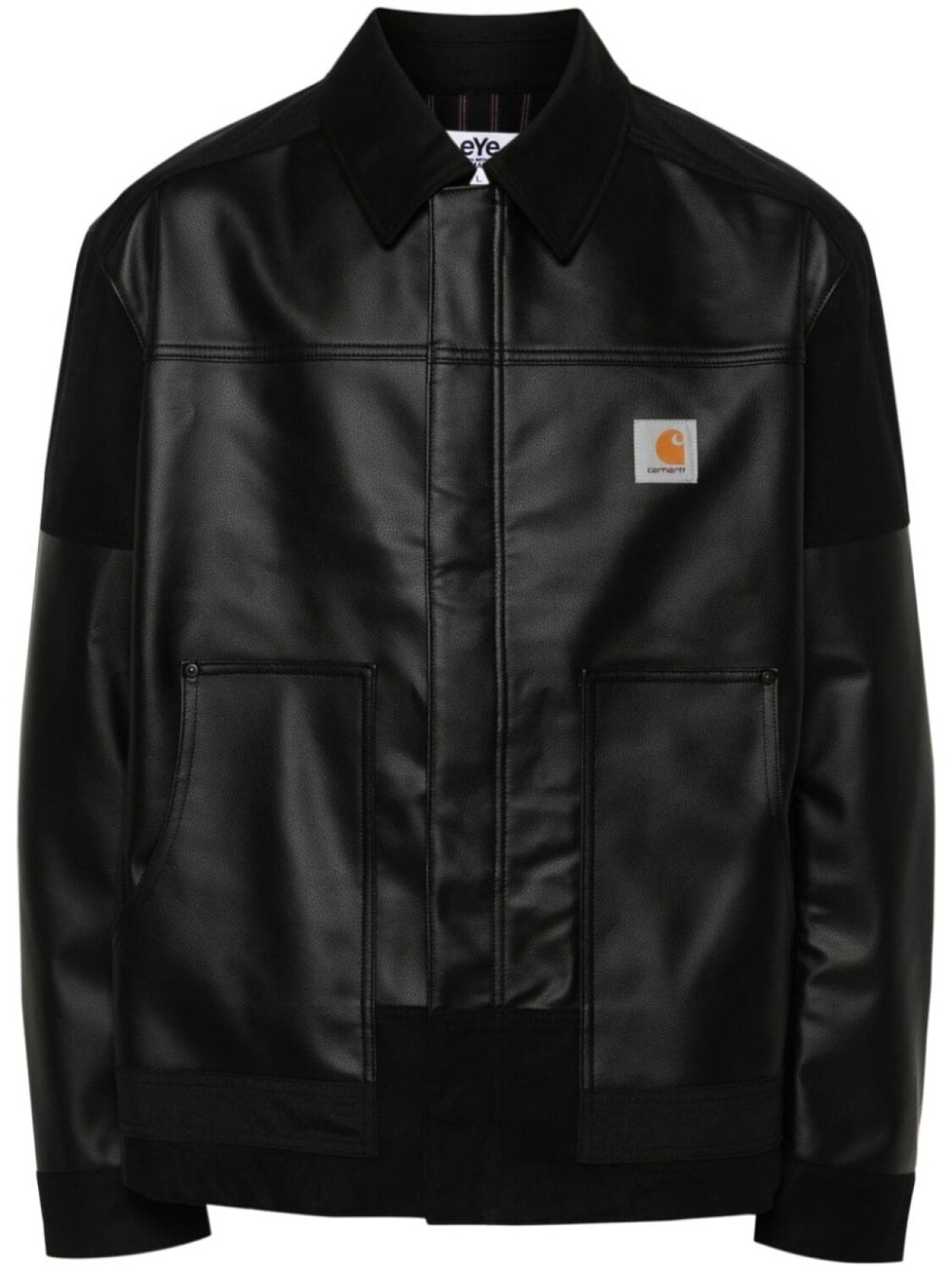 

Junya Watanabe MAN куртка со вставками из коллаборации с Carhartt, черный