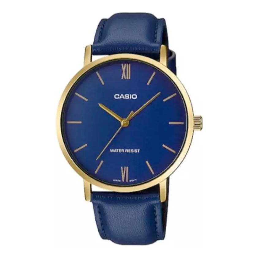 

Часы CASIO DRESS Series All-match Pointer Men's Quartz Waterproof Mens Blue Analog, синий