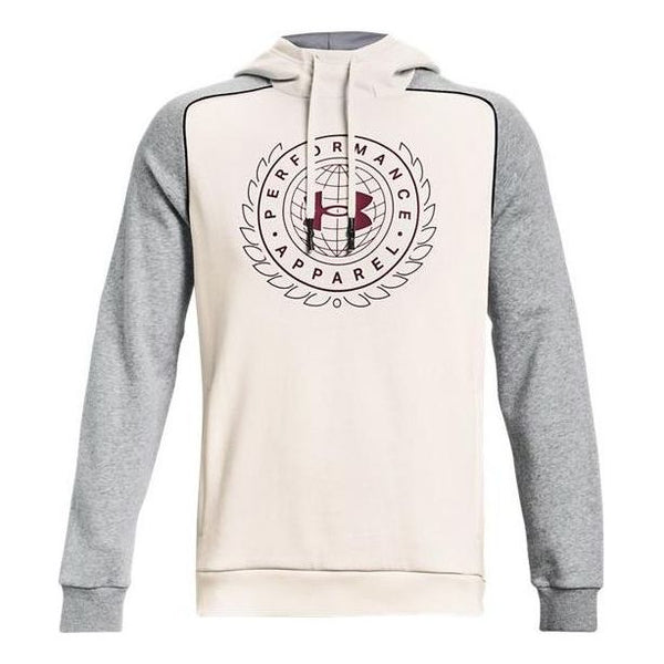 

Толстовка rival varsity fleece hoodie 'beige grey' Under Armour, бежевый