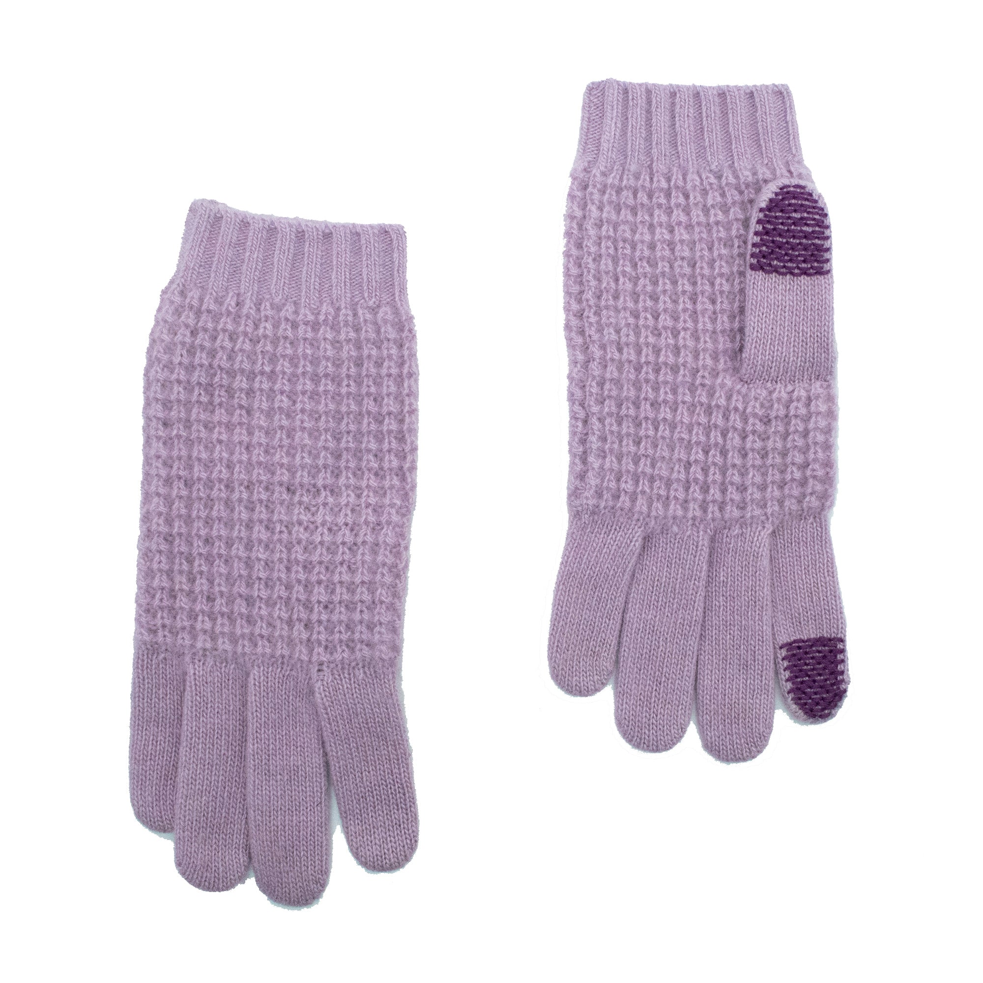 

Технические перчатки сшиты из кашемира Portolano, цвет french lavander