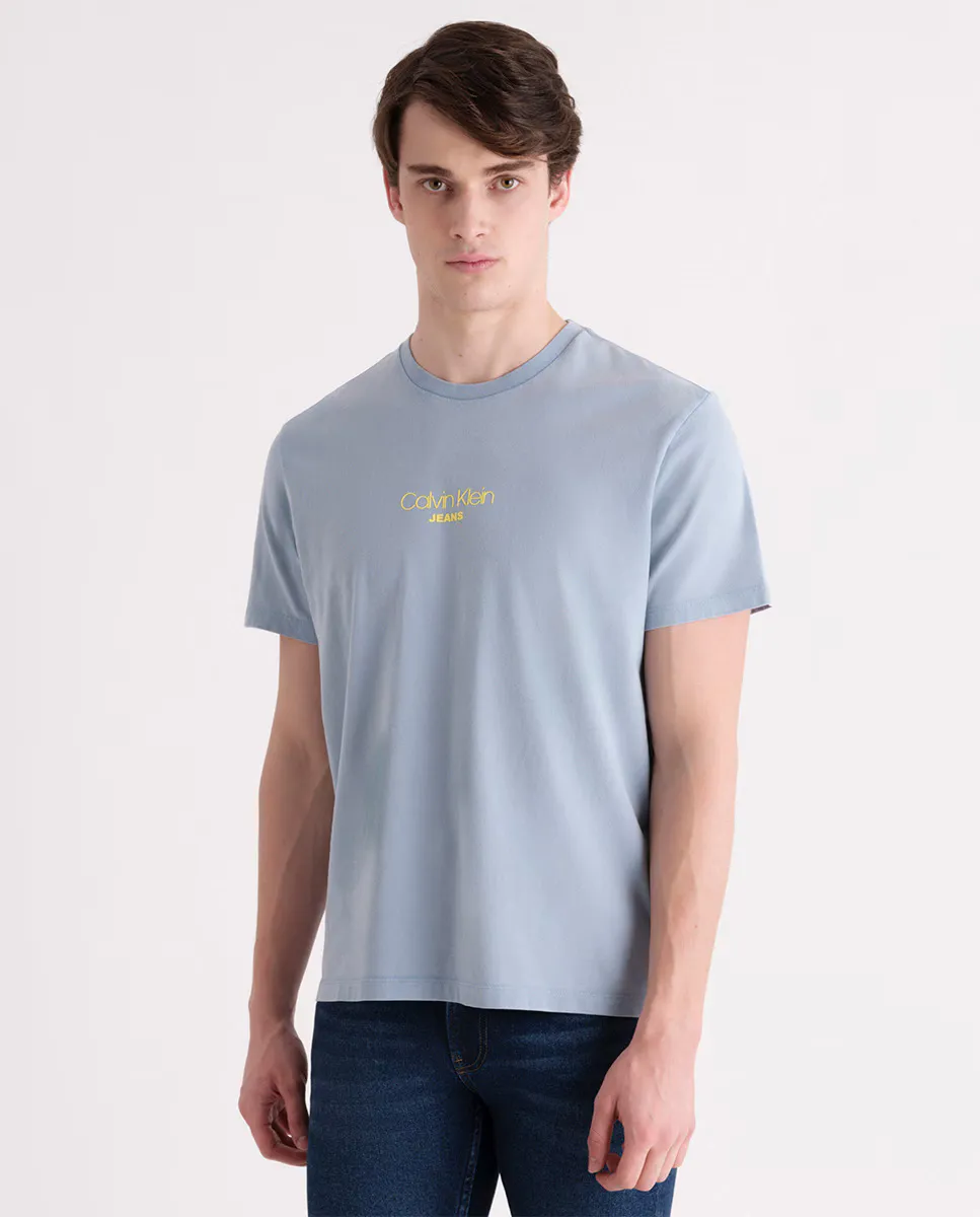 

Футболка мужская с коротким рукавом и логотипом Calvin Klein Jeans, синий