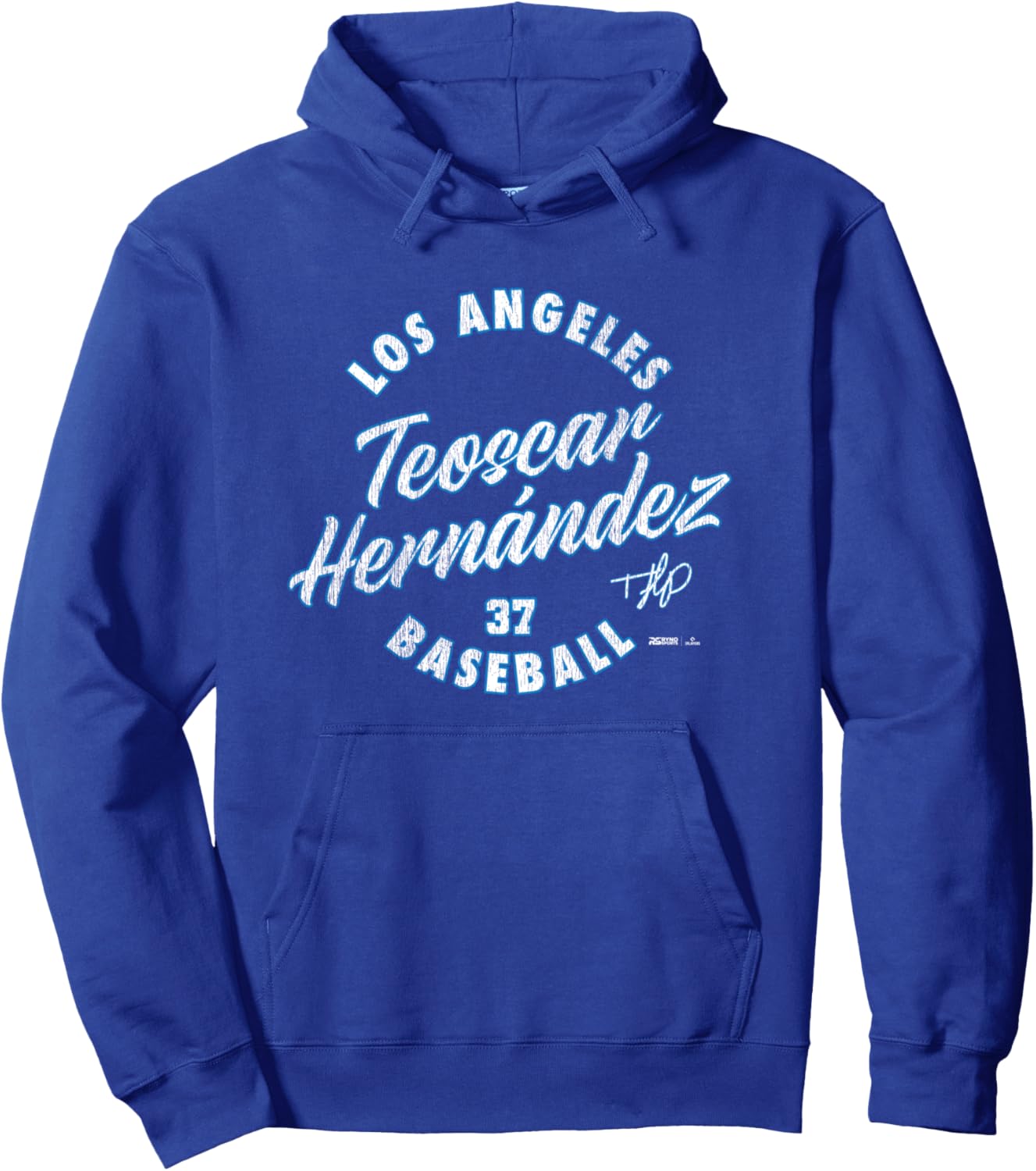 

Худи Teoscar Hernndez Los Angeles Baseball Vintage Cursive MLBPA Ryno Sports, синий