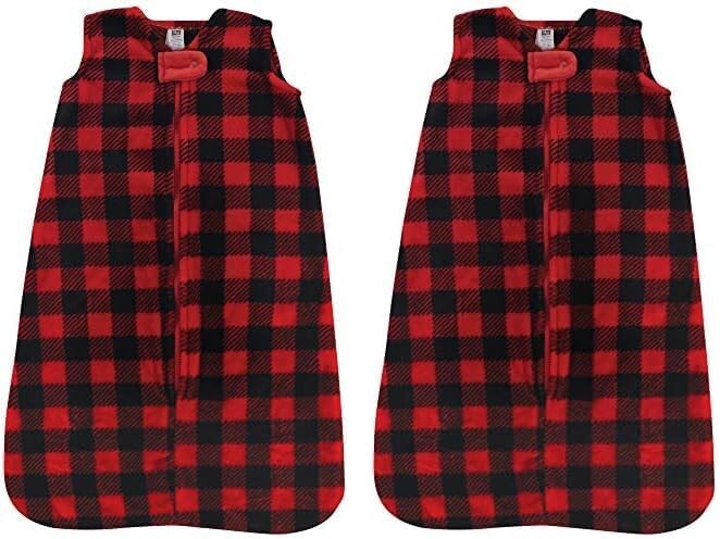 

Детский плюшевый спальный мешок унисекс Hudson Baby, мешок, одеяло, плед «Баффало», 6–12 месяцев (2 шт. в упаковке)