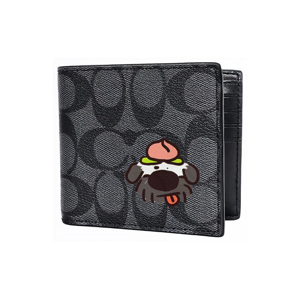 

COACH Кожаный кошелек 3 в 1 для мужчин черный, Honey Peach Puppy