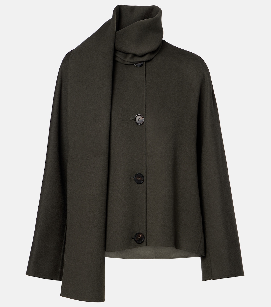 

Куртка Кейт из натуральной шерсти с шарфом S Max Mara, Boreal Green