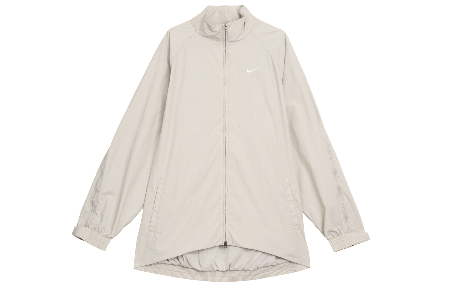 Nike Куртка женская светло-железно-рудная серая с белым, Light Iron Ore Gray/White — фото 3