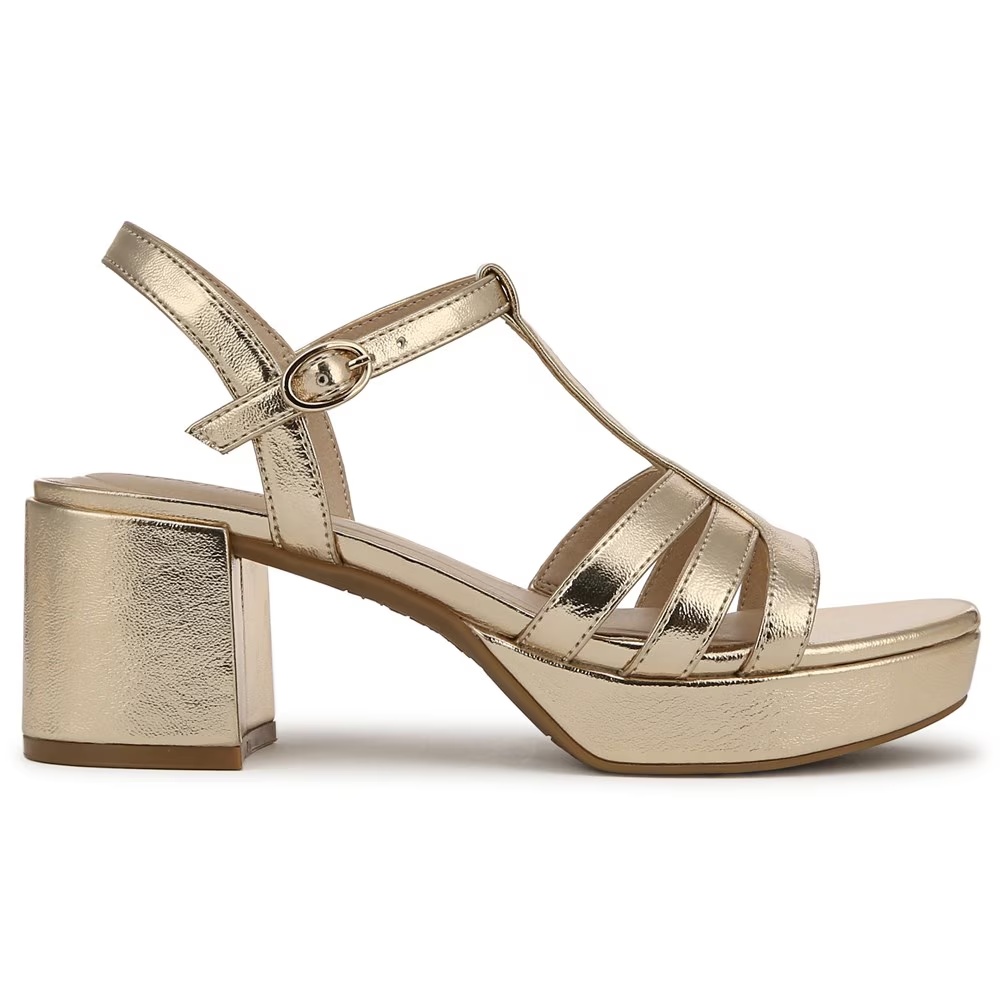 Босоножки на каблуке Rio dress sandal Lifestride, gold — фото 2