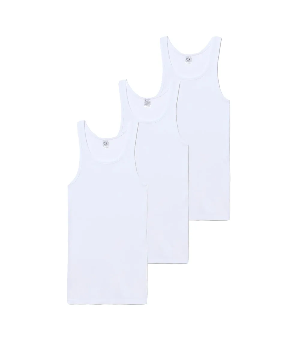 

Набор из 3 мужских белых майок без рукавов Abanderado