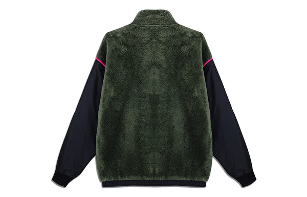 Куртка originals adv sherp jkt colorblock stand collar sports jacket basic green Adidas, зеленый — фото 2