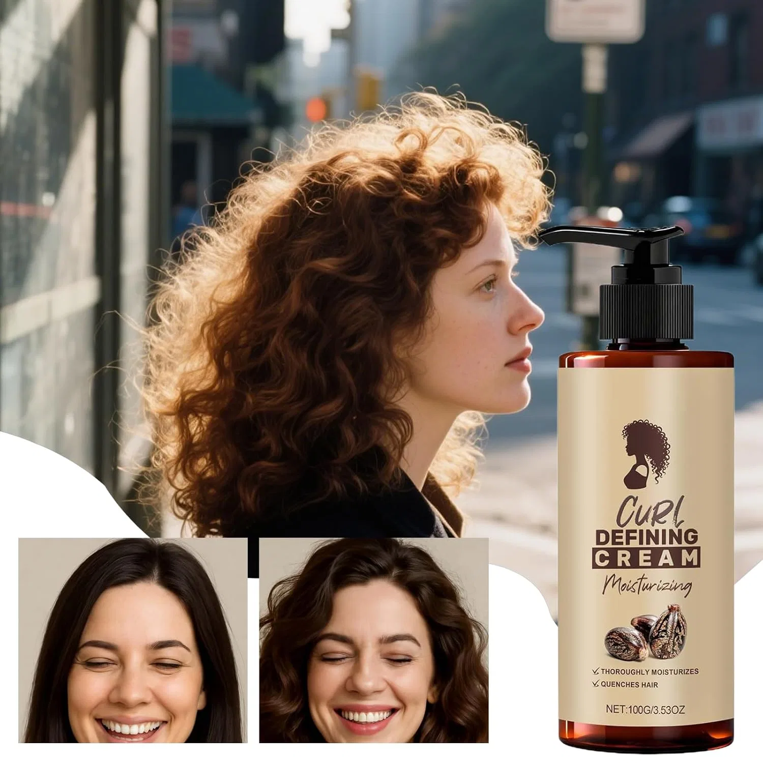 Крем для вьющихся волос Anti Frizz Lotion (100 мл) Generic — фото 4