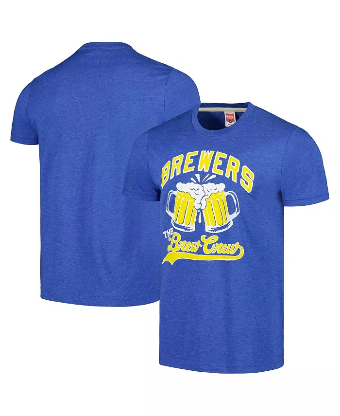 

Мужская футболка The Brew Crew Tri-Blend из коллекции Royal Milwaukee Brewers Doodle Homage