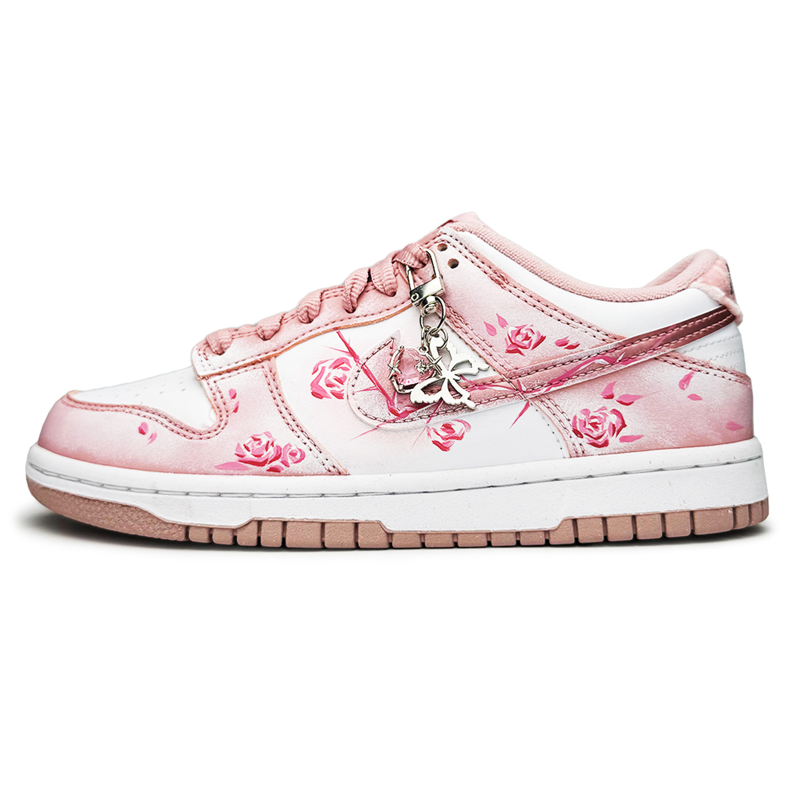 

Nike Детские кроссовки для скейтбординга Dunk Whispers Of Rose, устойчивые к истиранию, с низким верхом, вишнево-розовые, для подростков