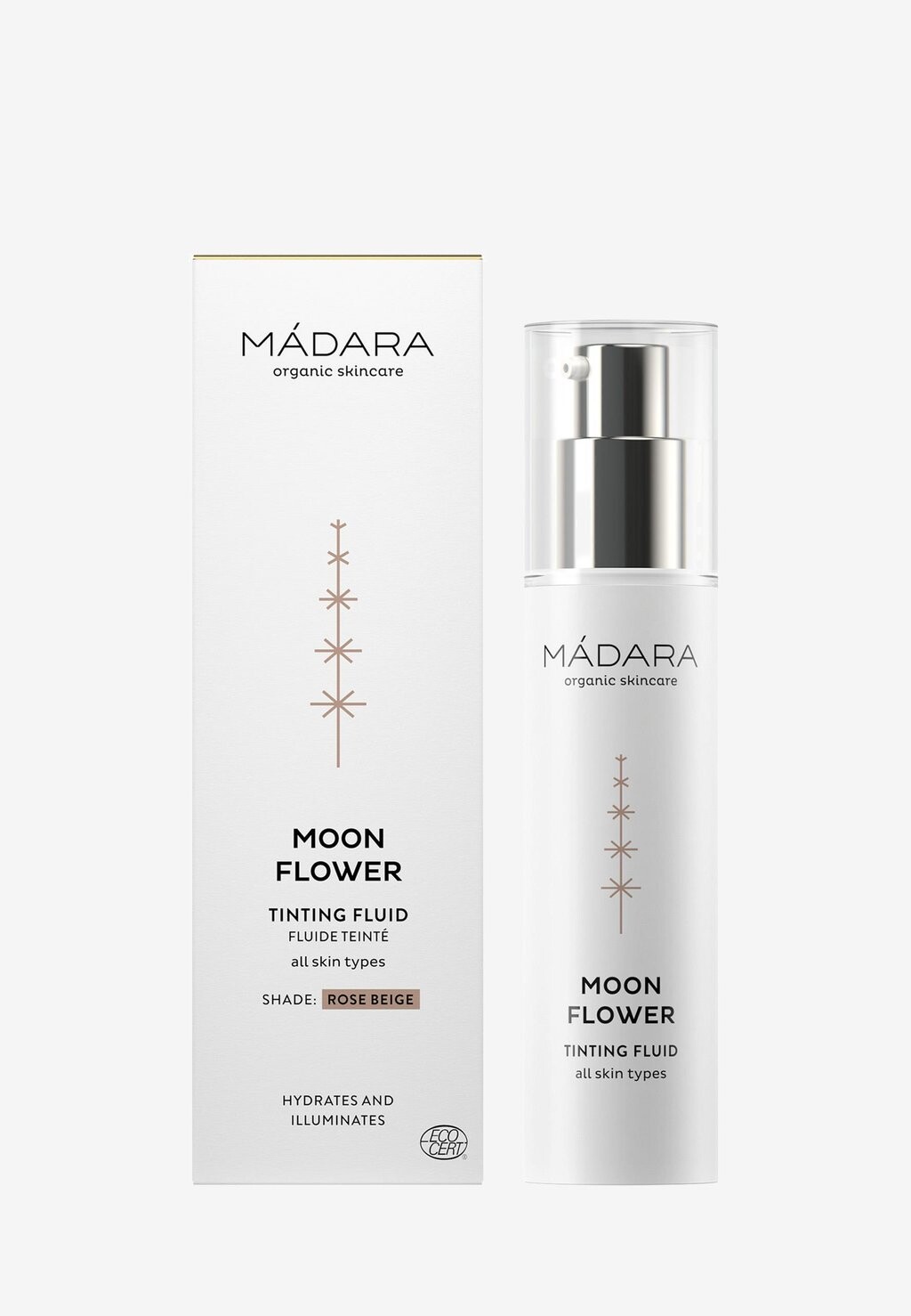 

Цветные увлажняющие средства Moon Flower Rose Beige Tinting Fluid MÁDARA