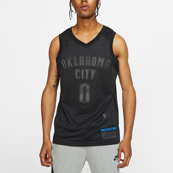Спортивная футболка nba westbrook okc thunder mvp jersey black Nike, черный — фото 3