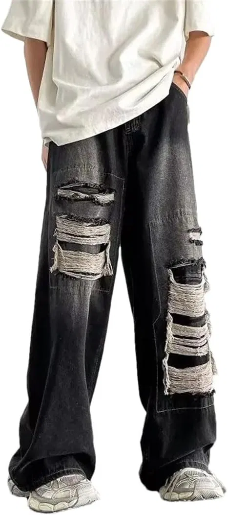 Джинсы свободные Vintage Black