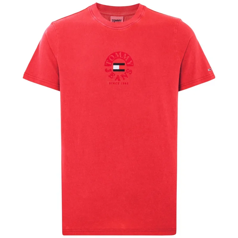 Футболка унисекс кармин Tommy Hilfiger, Carmine XNL