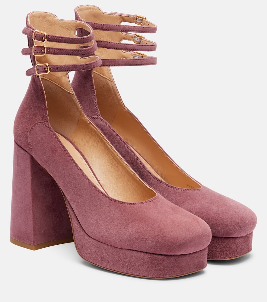 Loti 100 замшевые платформенные лодочки Chloé, Faded Rose