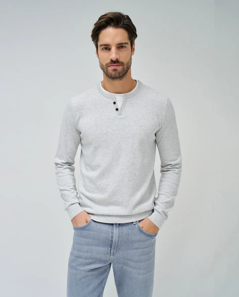 

Мужской вязаный свитер Salsa Jeans, серый