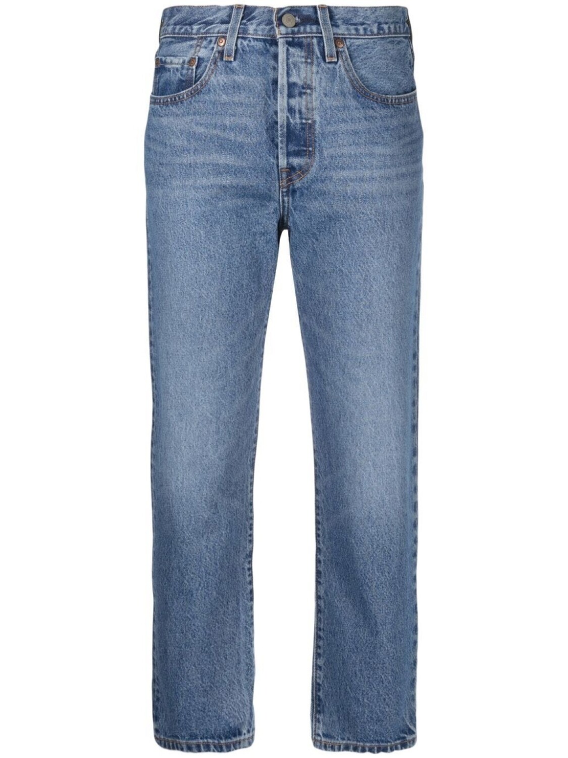 

Levi's укороченные джинсы 501® прямого кроя, синий